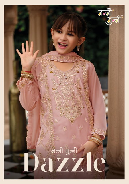 Dazzle By Eba Nanni Munni Organza Kids Girls Wear Wholesalers In Surat